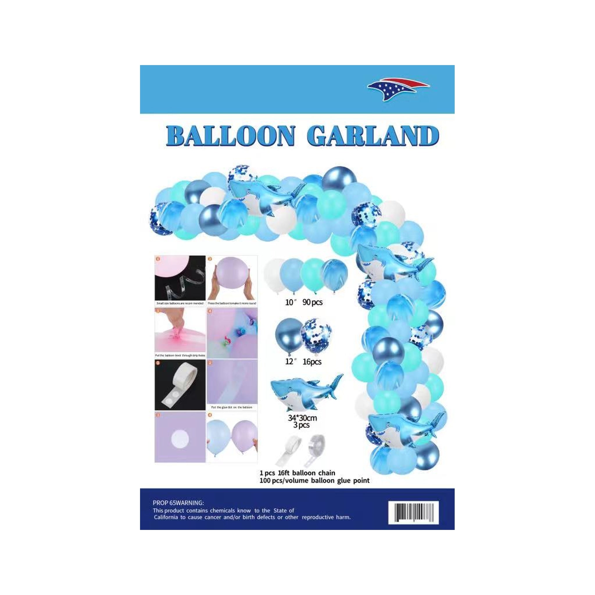 Balloon Garland Kit Shark